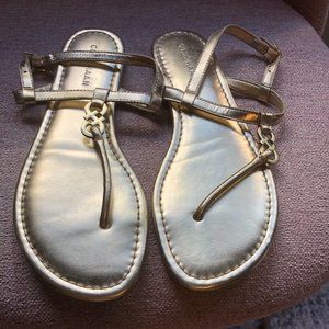 Cole Haan Gold Sandals